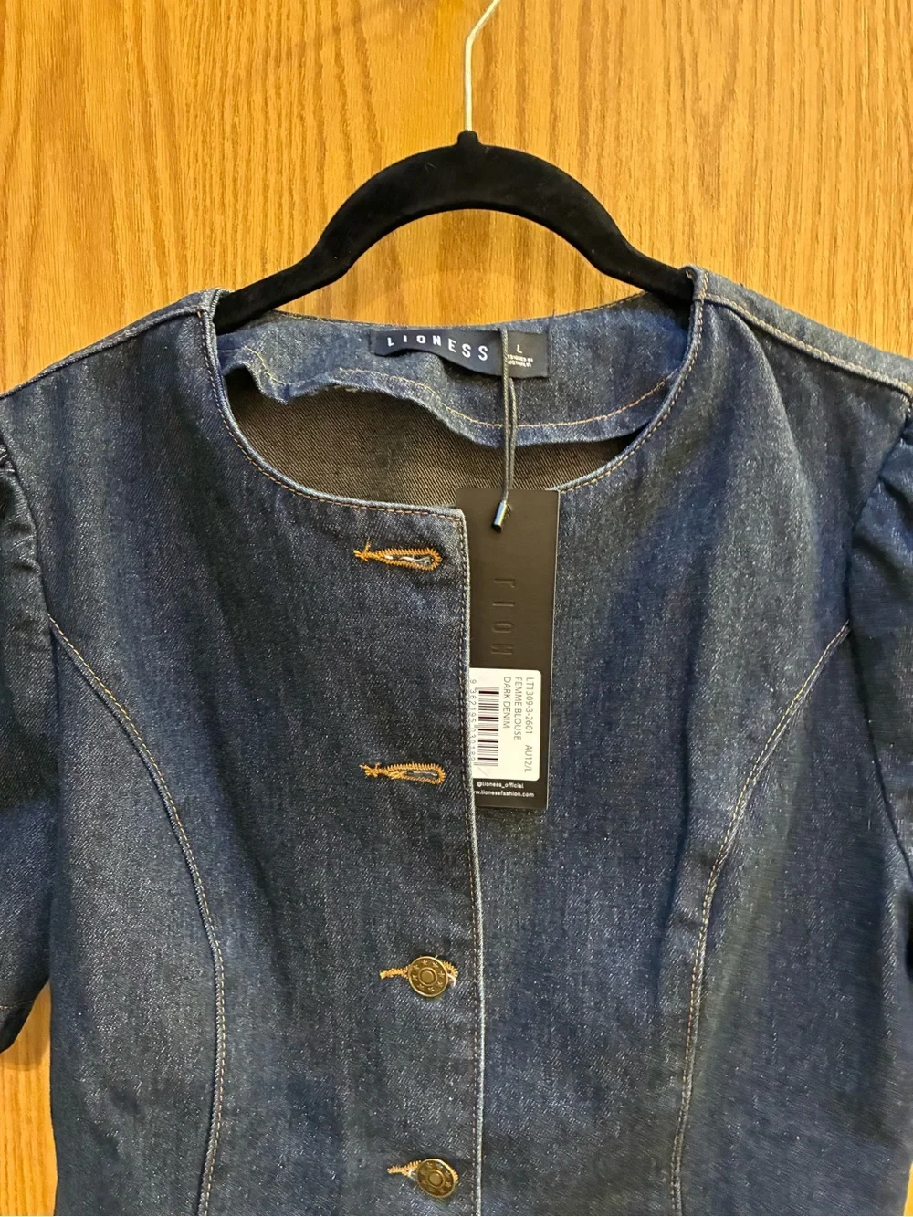 Lioness Femme Top in Denim with Tags Never Worn
